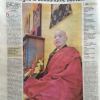 Article du Berry Républicain sur Khenpo Trinley Gyaltsen dont le titre est "Il enseigne le bouddhisme à Bourges". 2015