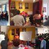 Un montage de photo de plusieurs groupes différents devant lesquels Khenpo Trinley Gyaltsen a enseigné à travers la France